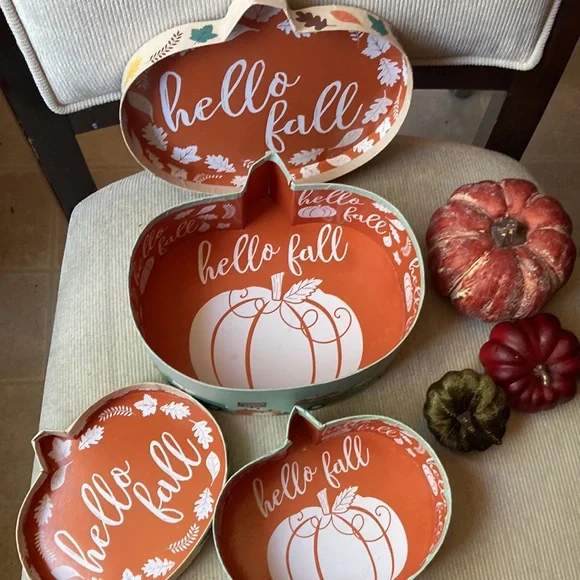 Fall harvest autumn gift boxes says “hello fall” - Picture 4 of 6